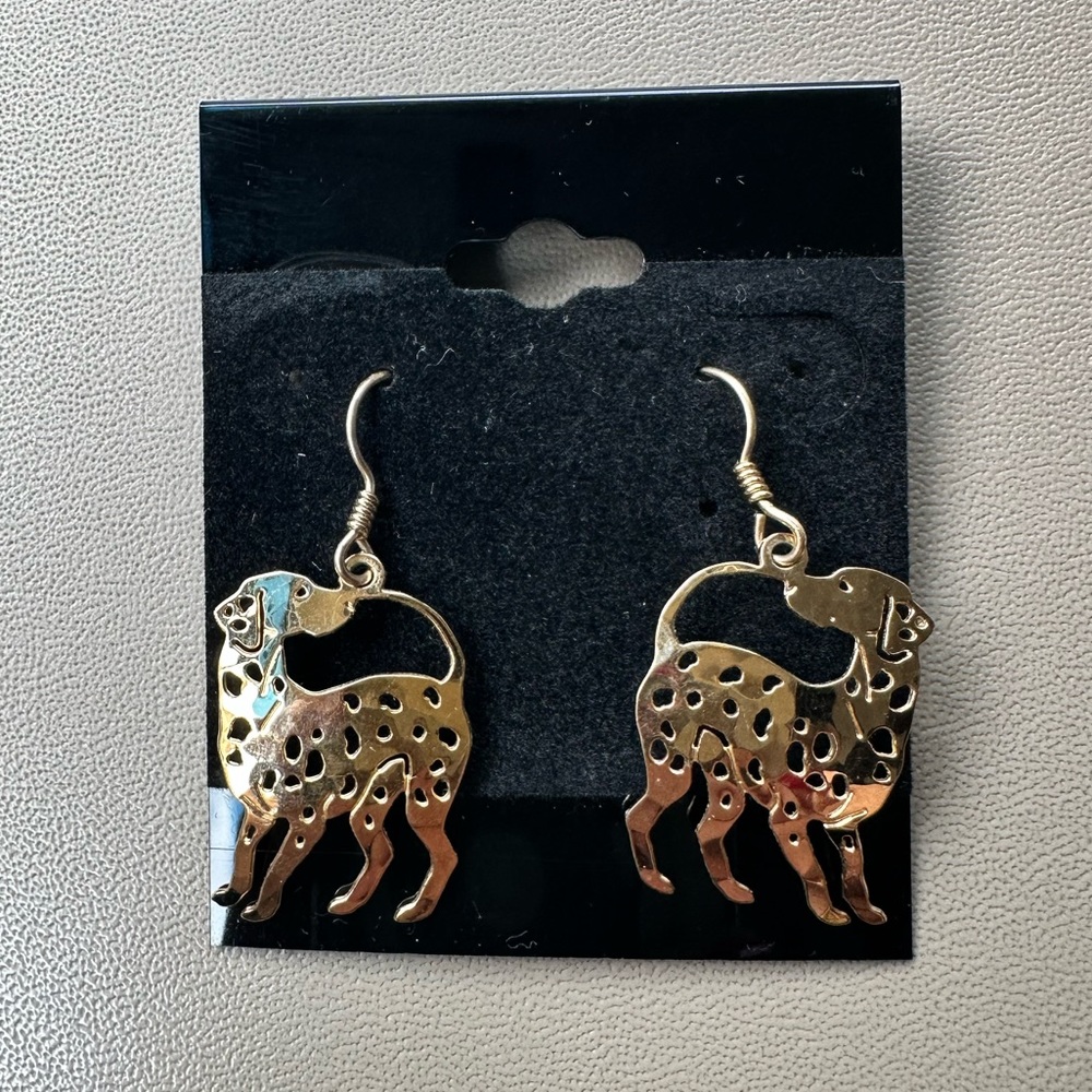 Wild Bryde 14k Plated Dalmatian Earrings